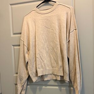 J. Crew Classic Women's Crewneck Sweater in Light Beige